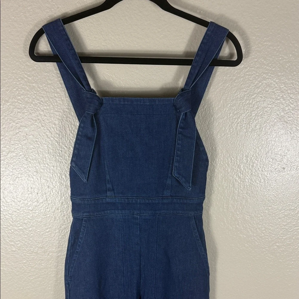 Sezane Salopette Rosalie Denim Overalls - Picture 5 of 10